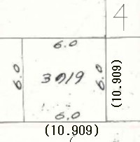 帯広市東６条南１９丁目売地地積図